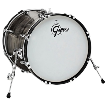 Gretsch drums gbnt1820kkcst301 bombo usa brooklyn 20x18 grey oyster