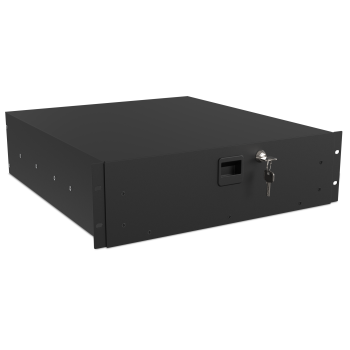 Audibax pro rack drawer 3u 500 k cajón con llave para rack