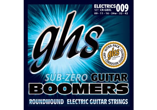 GHS Juego Eléctrica Sub-Zero Boomers® Extra Light 9-42 CGHCR-GBXL