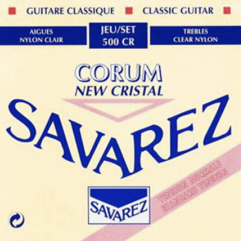 Savarez 500-cr corum new cristal rojo cuerdas guitarra clásica tensión normal