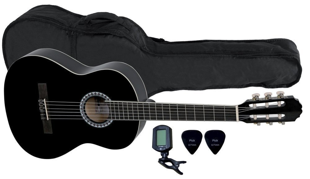 Gewa PS510176 Guitarra Clásica Basic Set 3/4 Negro PS510176