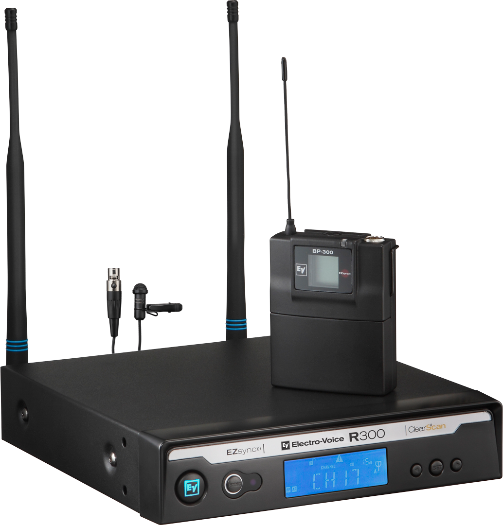 Electro-Voice R300-L/A Micrófono Inalámbrico de Solapa Banda A (618 MHz - 634 MHz) R300-L/A