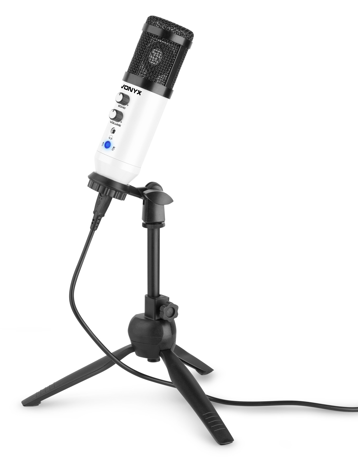 VONYX CM320W Micrófono de Estudio USB Blanco 173554 CM320W