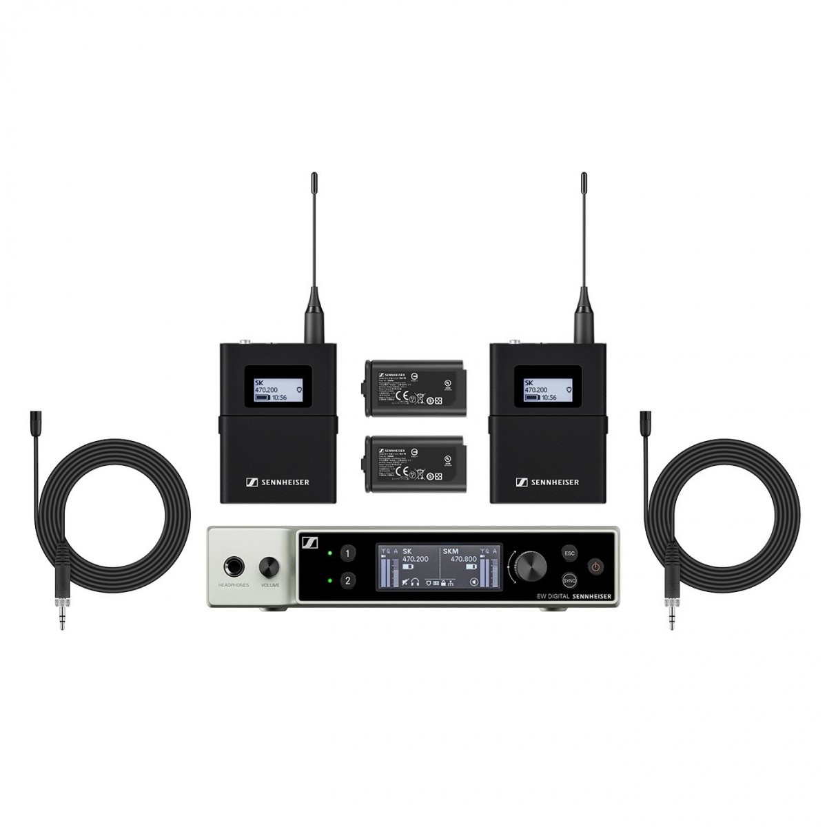 Sennheiser EW-DX MKE2 Set Q1-9 Sistema Dígital de Solapa EW-DX MKE2 Set Q1-9