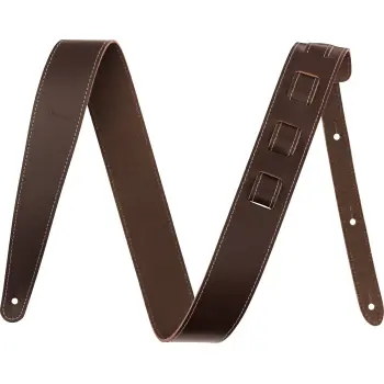 Fender 2 essentials leather strap brown correa guitarra