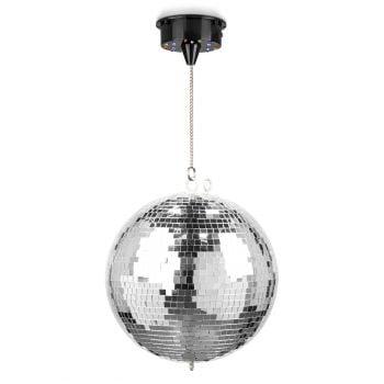 Fuzzix mb30ml bola de disco con motor 18 leds, 30cm