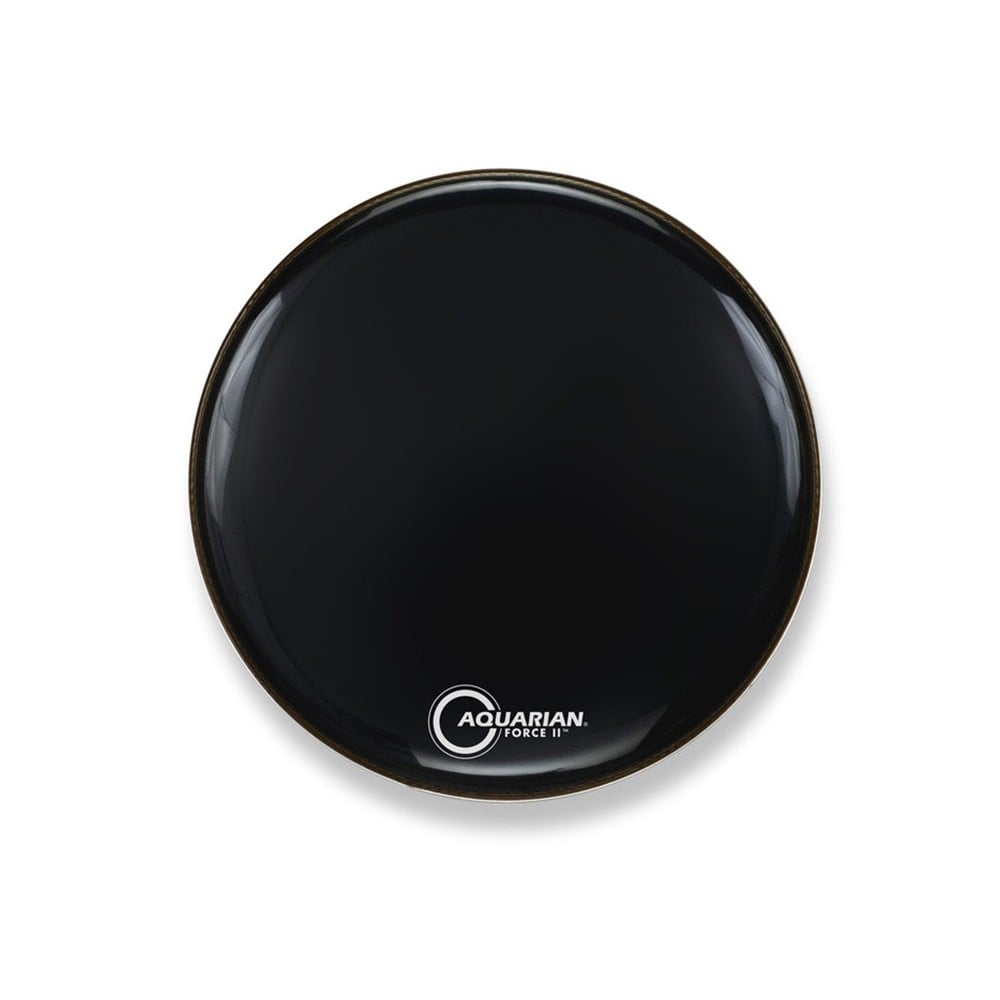 Aquarian Drumheads FORCE II GLOSS BLACK BD 26 FR26BK Parche Para Bombo FORCE II GLOSS BLACK BD 26 FR26BK