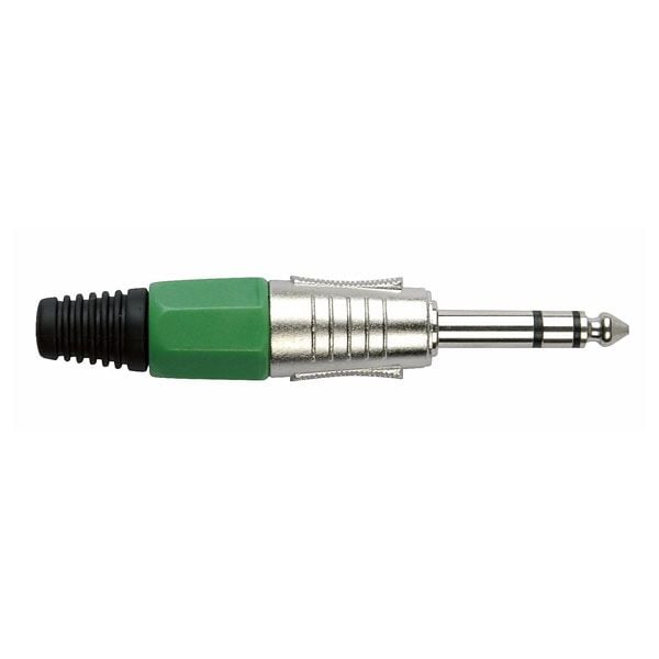 DAP Audio Conector Jack Stereo de Níquel con banda verde RF:JMK103NG JMK103NG