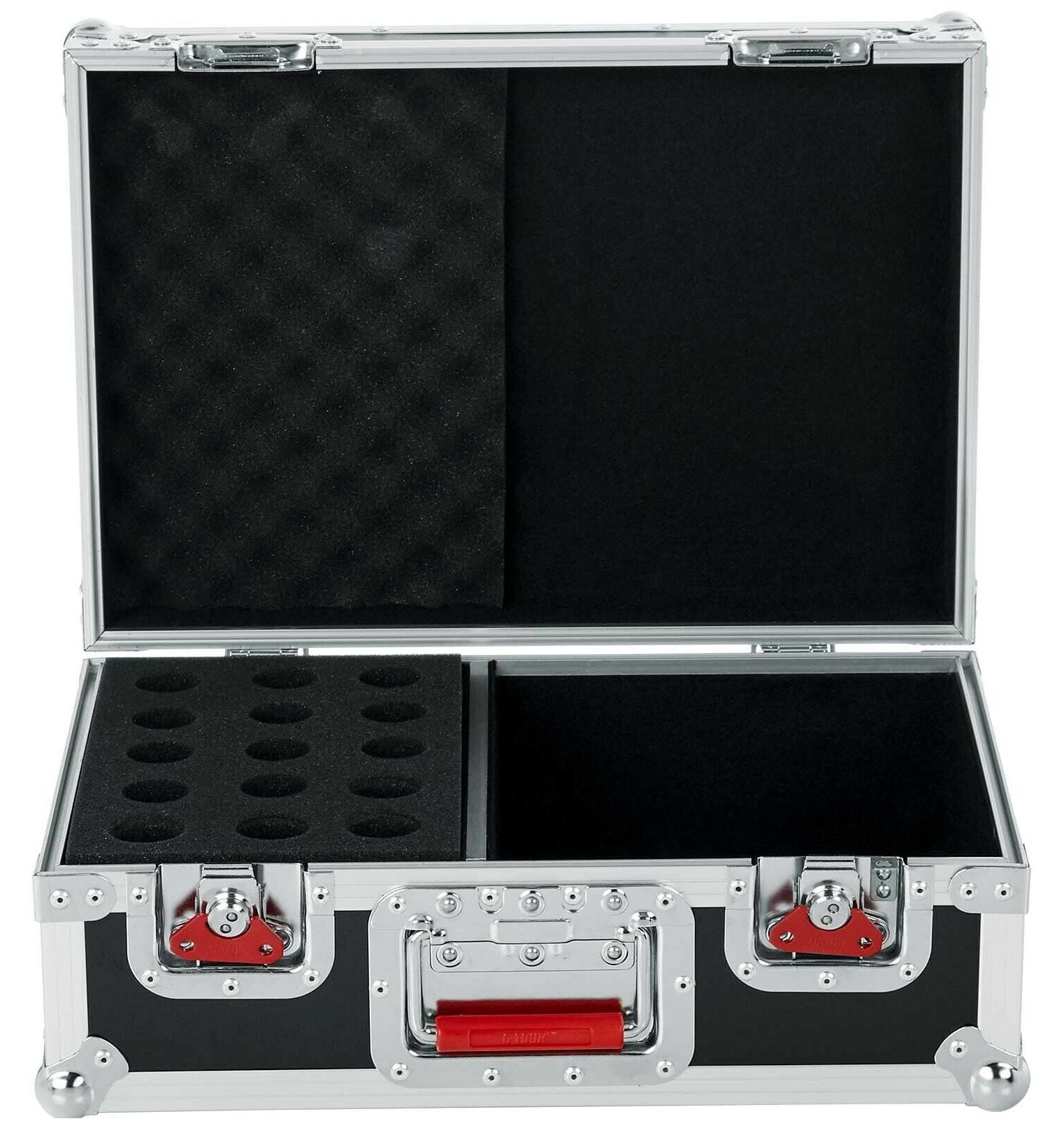 Gator G-TOUR-M15 Flightcase para 15 Micrófonos y compartimento para los Cables G-TOUR-M15
