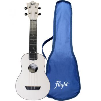 Flight tus-35wh travel blanco ukelele soprano
