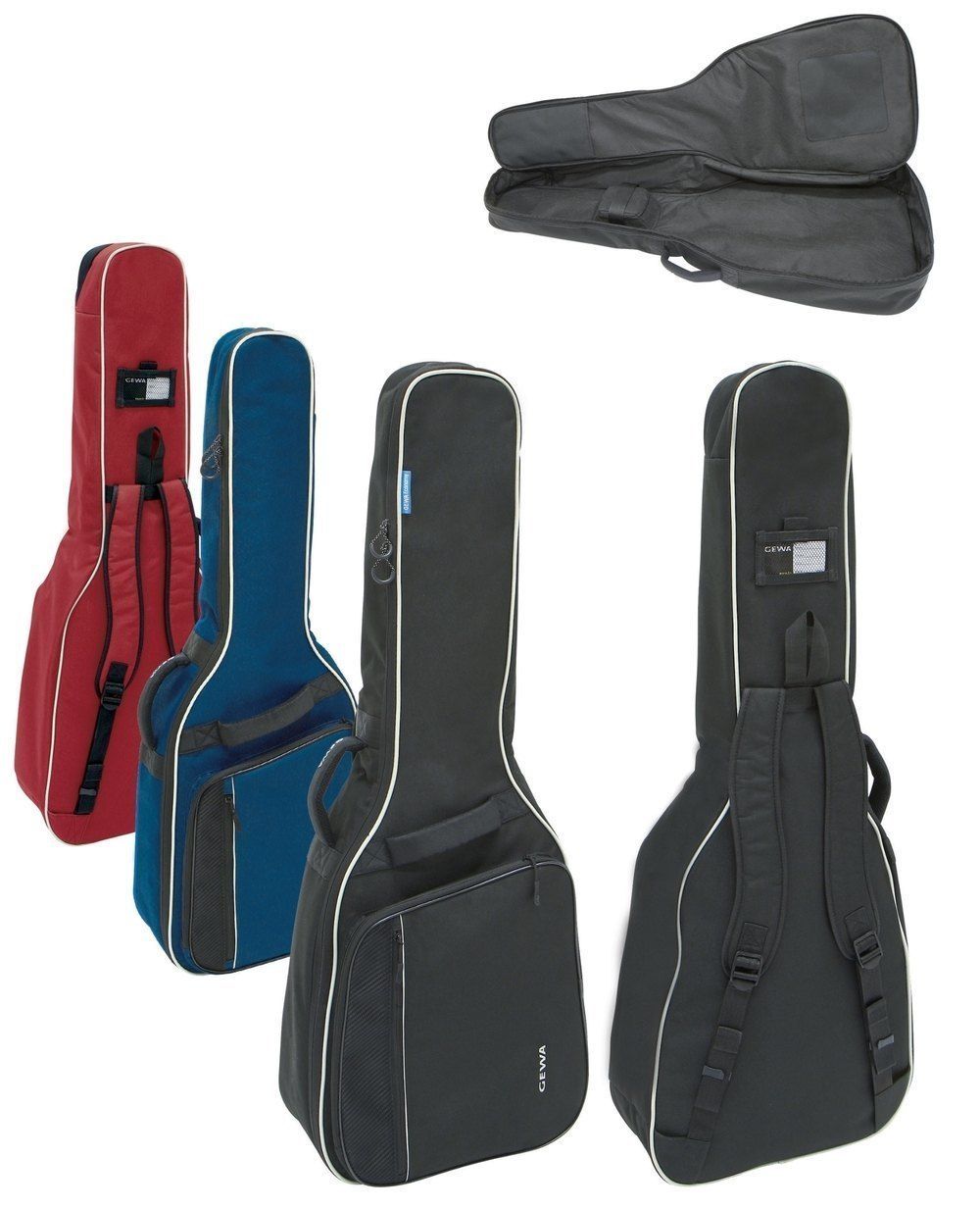Gewa 212132 Funda de Guitarra Economy 12 Clásica 1/4-1/8 Rojo 212132