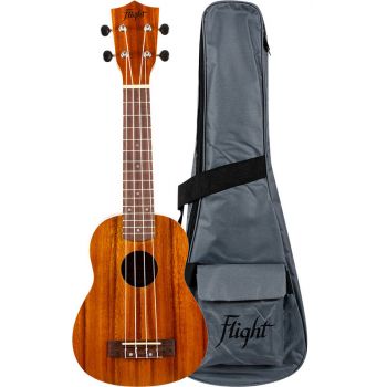 Flight nus-250 ukelele soprano natural acacia