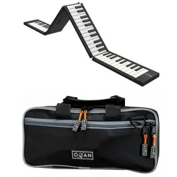 Carry on piano 88 black teclado portátil plegable by blackstar con funda oqan