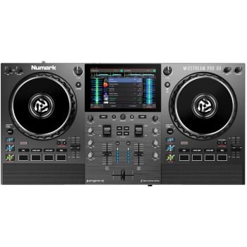 Numark mixstream pro go controlador dj de sobremesa autónomo de 2 decks