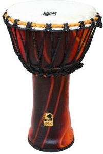 Toca Percussion SFDJ-7F Fiesta Djembe Freestyle Afinación cuerda SFDJ-7F