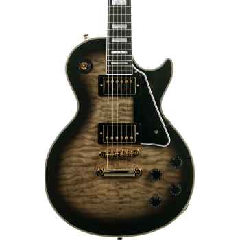 Epiphone les paul custom quilt cobra burst guitarra eléctrica estuche incluído