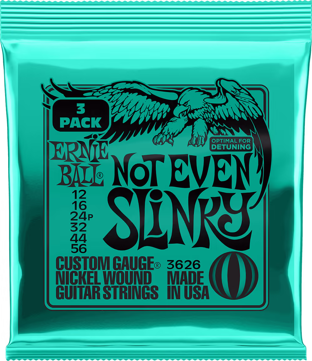 ERNIE BALL Juego Eléctrica Slinky Not Even 12-56 Tripack (3) EB3626