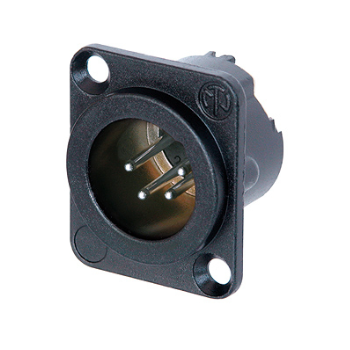 Neutrik nc 4 md-lx-bag conector de chasis xlr macho de 4 polos