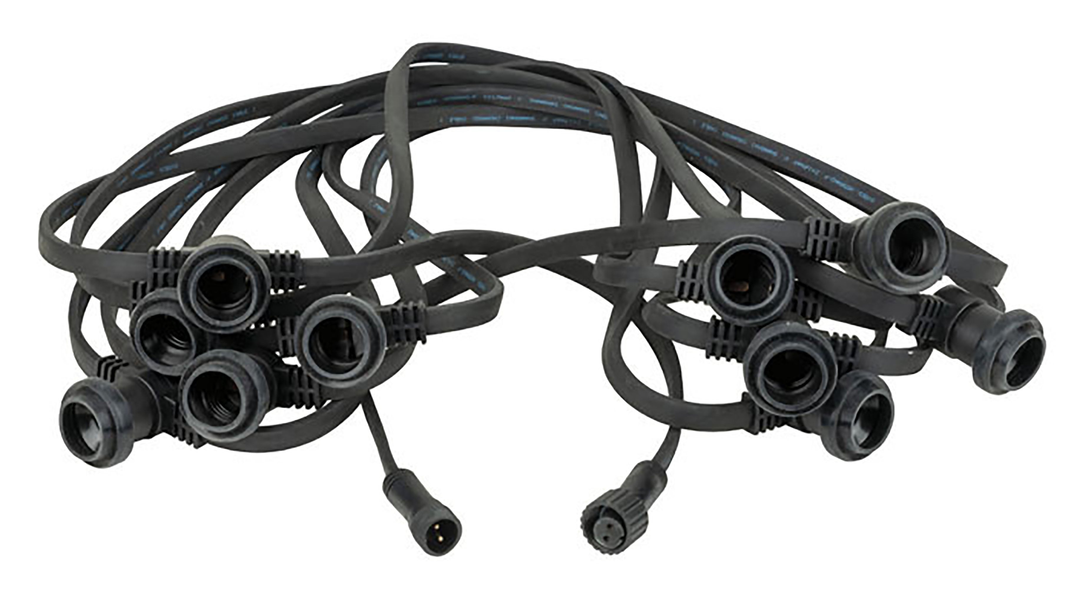 Showtec Festoon Light E27 50m con Espacio de 100cm Negro Festoon Light E27 50m 100cm Negro