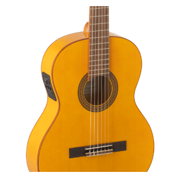 Admira adm0840sef guitarra clásica triana serie flamenco satinada electrificada con fishman