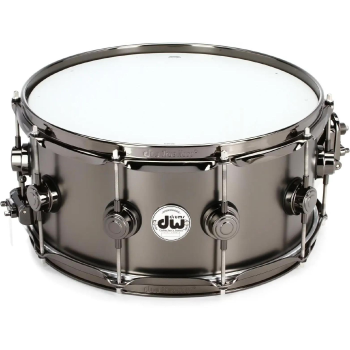 Drum workshop drvd6514svnbk collectors satin black nickel over brass 14 pulgadas