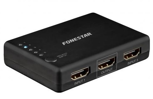 Fonestar FO-22SW51 Selector HDMI 5 x 1 FO-22SW51