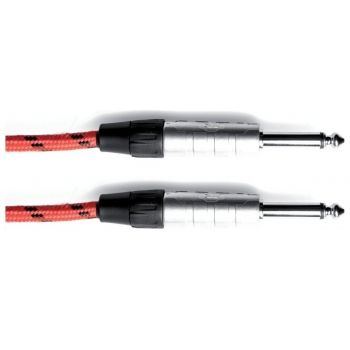 Gewa cable mono para instrumentos pro line u/e 10 conector jack mono de 6,3 mm rojo 6m