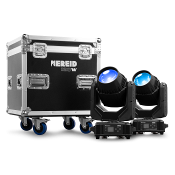 Beamz nereid 1r kit 2 cabezas moviles flightcase