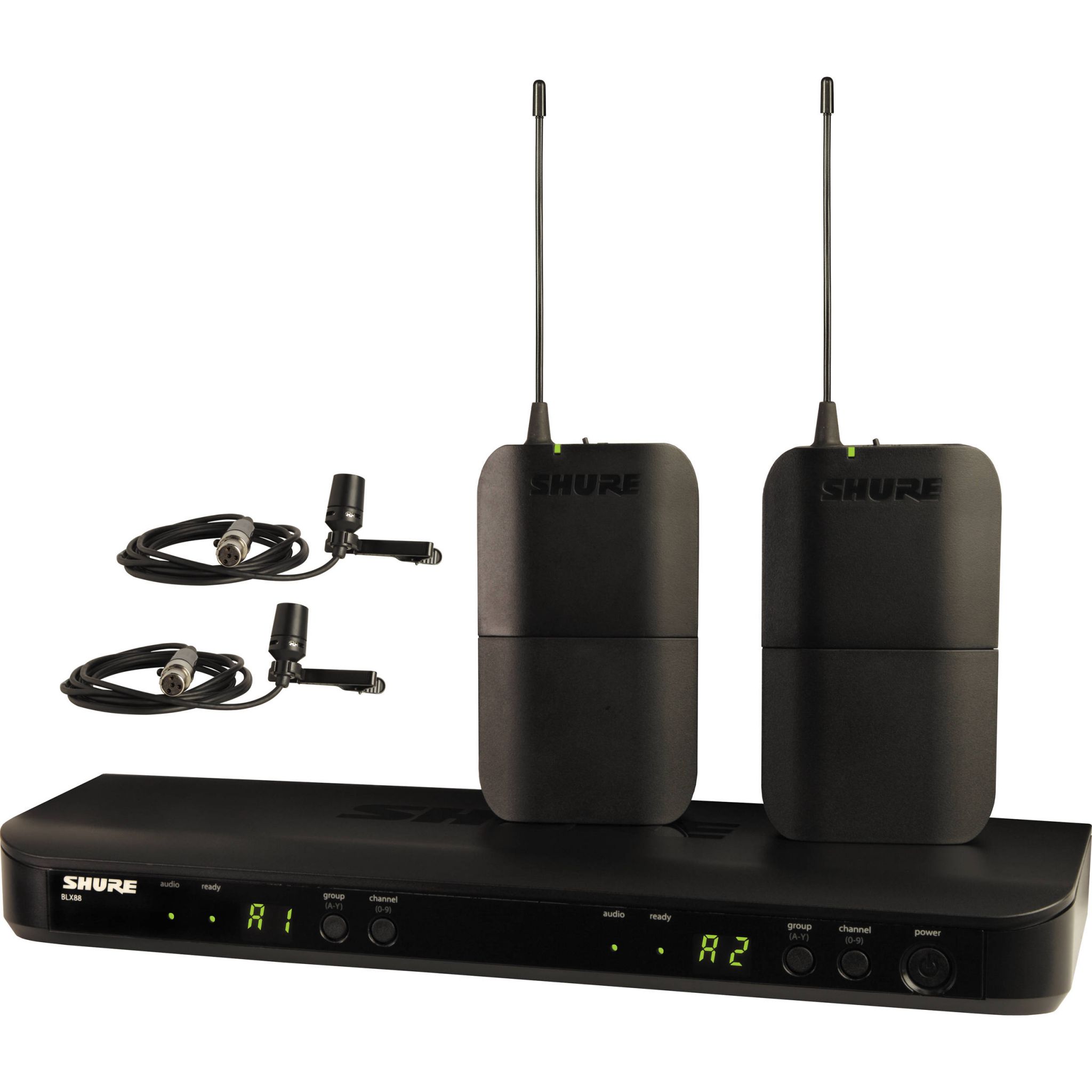 SHURE BLX188CVL Microfono inalambrico dual de Solapa SHURE BLX188CVL