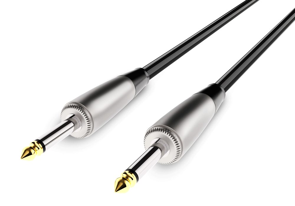 Audibax Power Amp Cable Jack Mono - Jack Mono 2 x 2,5 1,5m Cable Altavoz JACK-JACK-2.5-1.5
