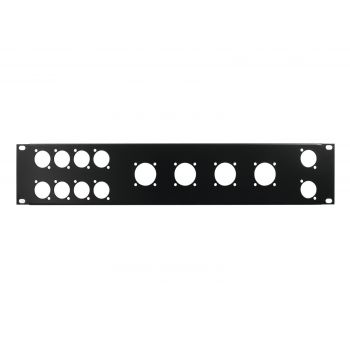 Omnitronic front panel z-19 2u panel de rack con 12 orificios