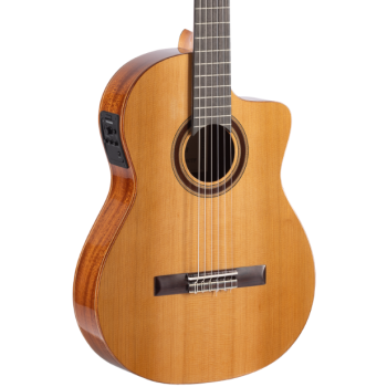 Admira granada electrificada cutaway cuerpo estrecho guitarra clásica