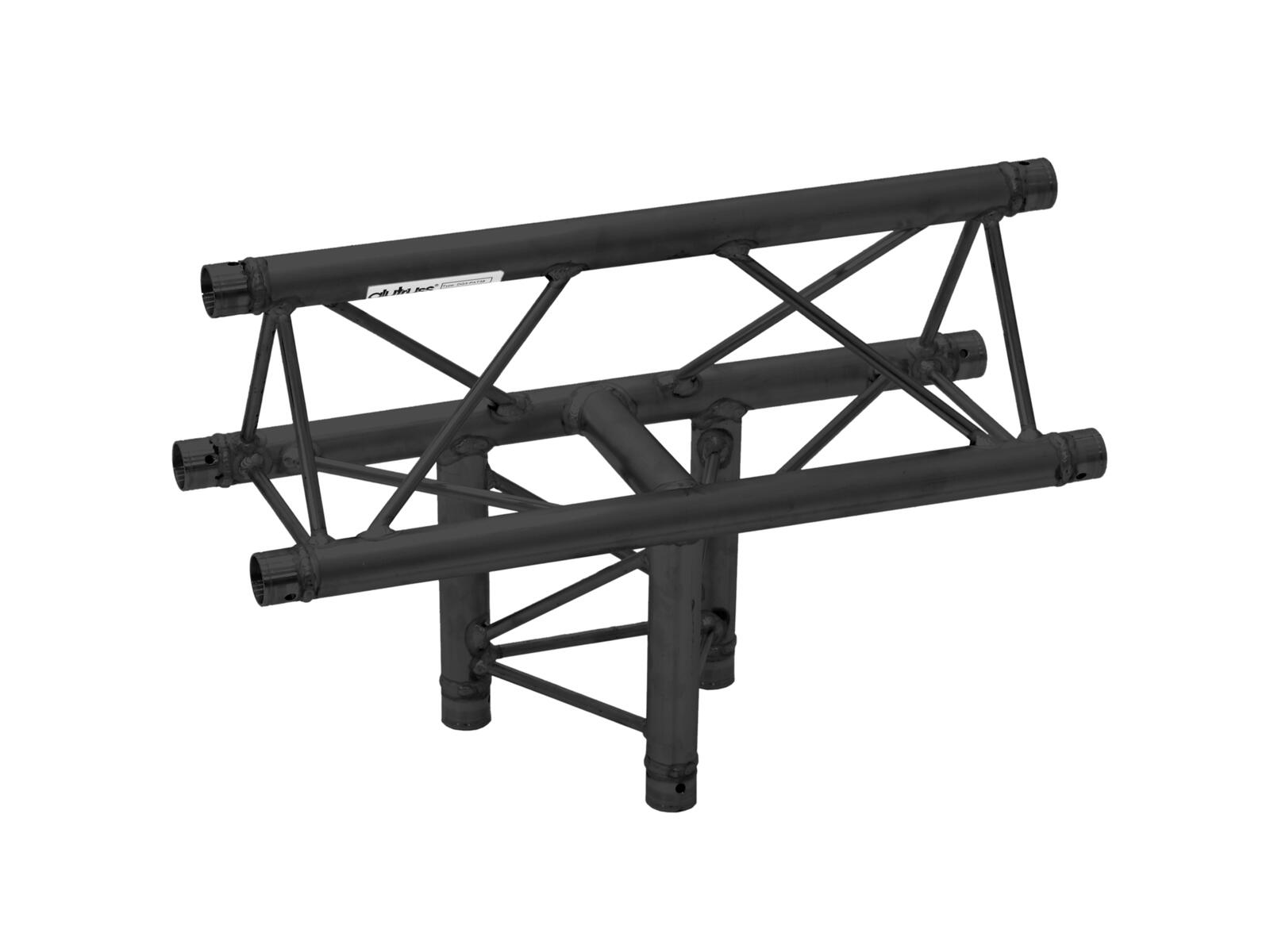 Alutruss Truss Triangular DQ3-SPAT38 3-way T-Piece 90 Grados Negro Truss Triangular DQ3-SPAT38 3-way T-Piece 90 Grado