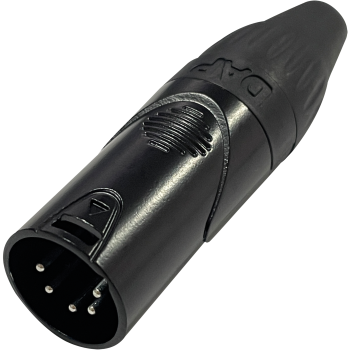 Dap audio xlr 5p x-type - male black end cap - black housing