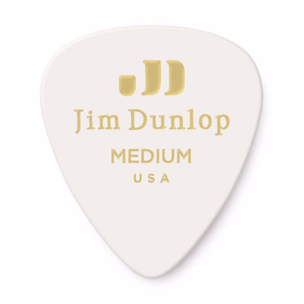 Dunlop Pack 72 Púas Genuine Celluloid Classic Blanca - Medium ADU483R01M