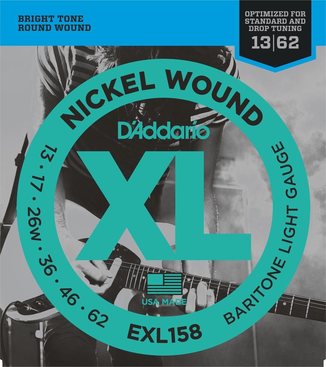 D´addario EXL158 Baritone Guitar Light Cuerdas para Guitarra Eléctrica EXL158