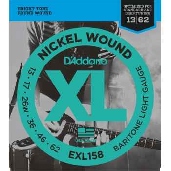 D´addario exl158 baritone guitar light cuerdas para guitarra eléctrica