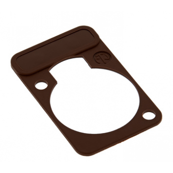 Neutrik dss 1 placa de identificación para conector color marrón