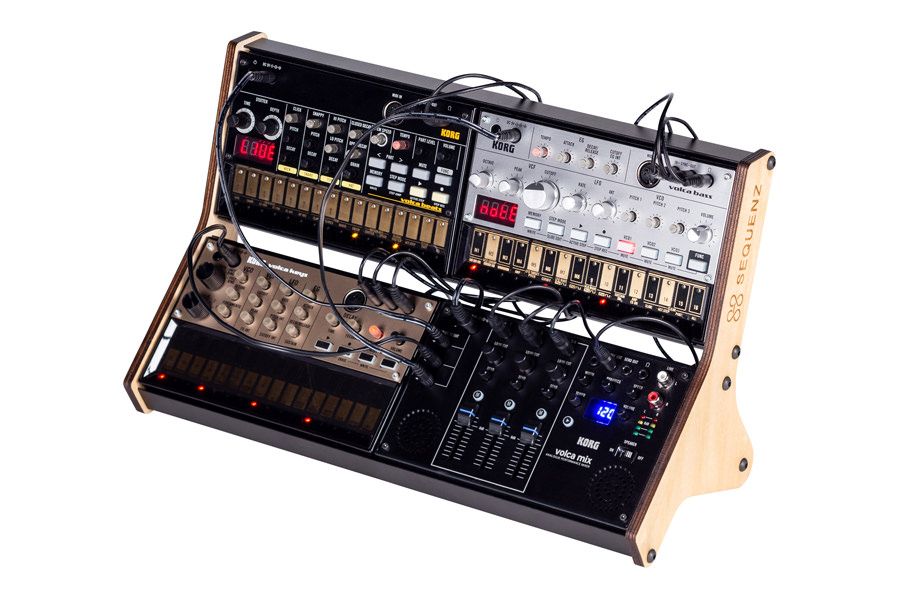 Korg Sequenz Volca Rack. Mueble para organizar sintetizadores Korg Volca mueble organizador Sequenz Volca Rack