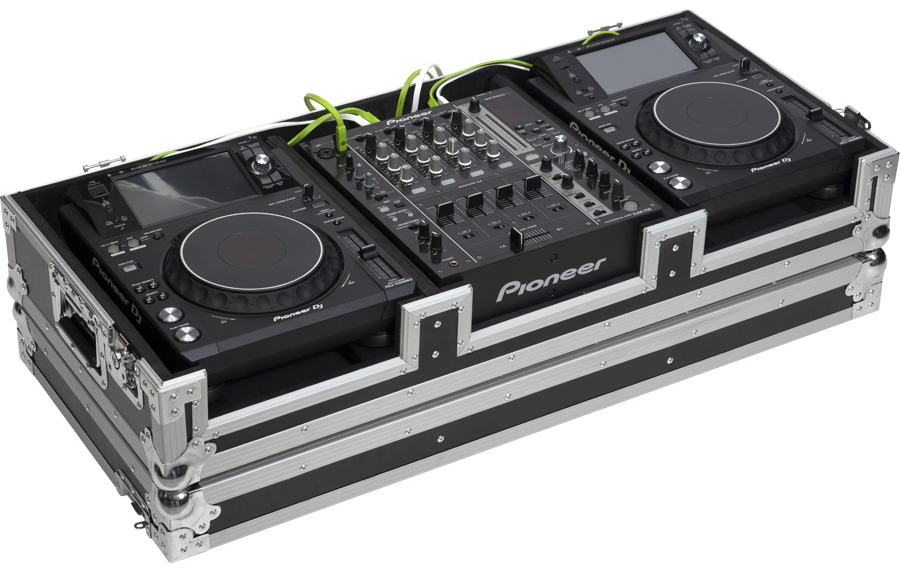 Walkasse WMCD-12GLII Pioneer XDJ-1000/DJM750MK2 o Denondj SC6000M/X1850 Plata (Ruedas) WMCD-12GLII