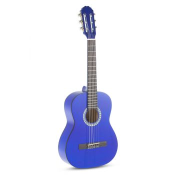 Gewa ps510125 guitarra clásica basic 1/2 azul transparente