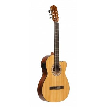Stagg scl70 tce-nat guitarra clasica con preamplificador