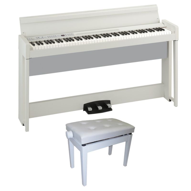 Korg C1 AIR WH KIT BANQUETA BGM Piano digital C1 AIR WH KIT BANQUETA BGM