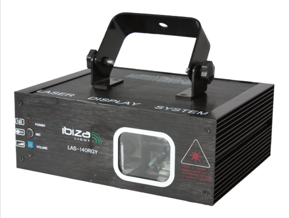 Ibiza Light LASER 100+40mW DMX RGY LAS140RGY Efecto laser LASER 100+40mW DMX RGY LAS140RGY