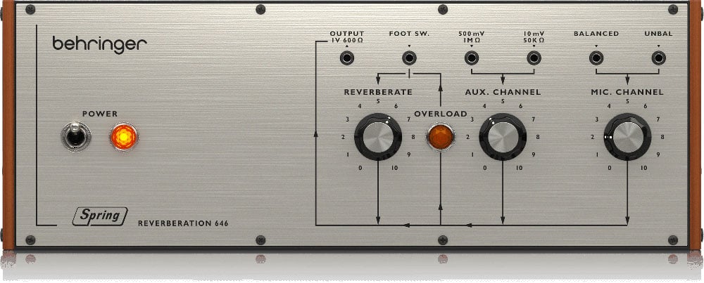 Behringer Spring Reverberation 646 Reverb de Muelles Analógica Spring Reverberation 646