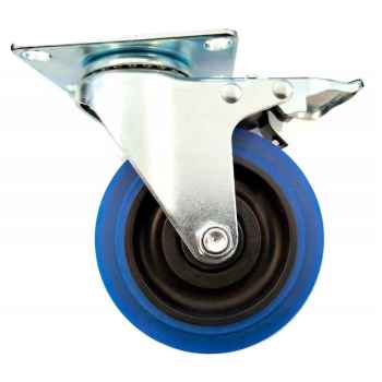 Triton-blue rueda azul con freno diámetro 100 mm unidad