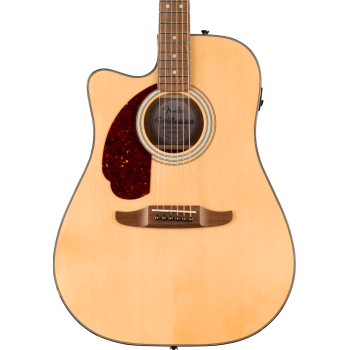 Fender california deluxe redondo ce lh natural guitarra acústica zurda