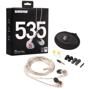 Shure se535cl transparente auricular con aislamiento se-535