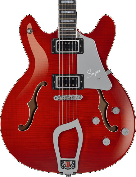 Hagstrom Super Viking Wct Guitarra Eléctrica color Wild Cherry Transparent SUPER VIKING WCT