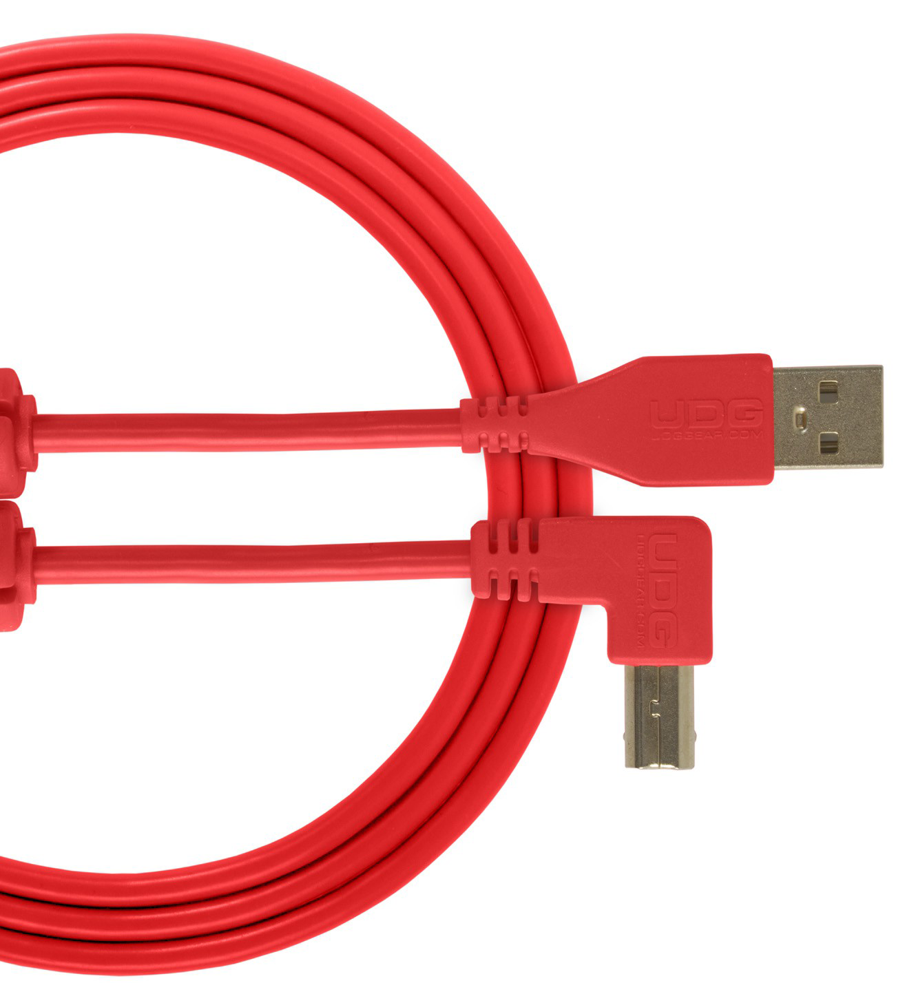 Udg U95006RD Ultimate Cable USB 2.0 A-B Rojo en Angulo 3M U95006RD